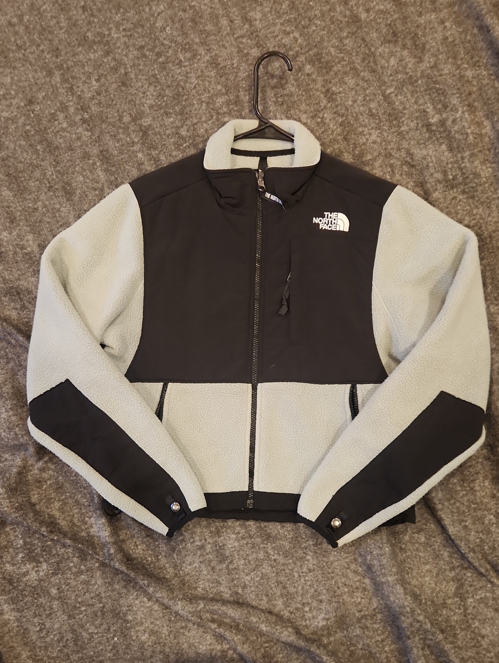 The North Face Women's Black and Sage Retro Denali Jacket